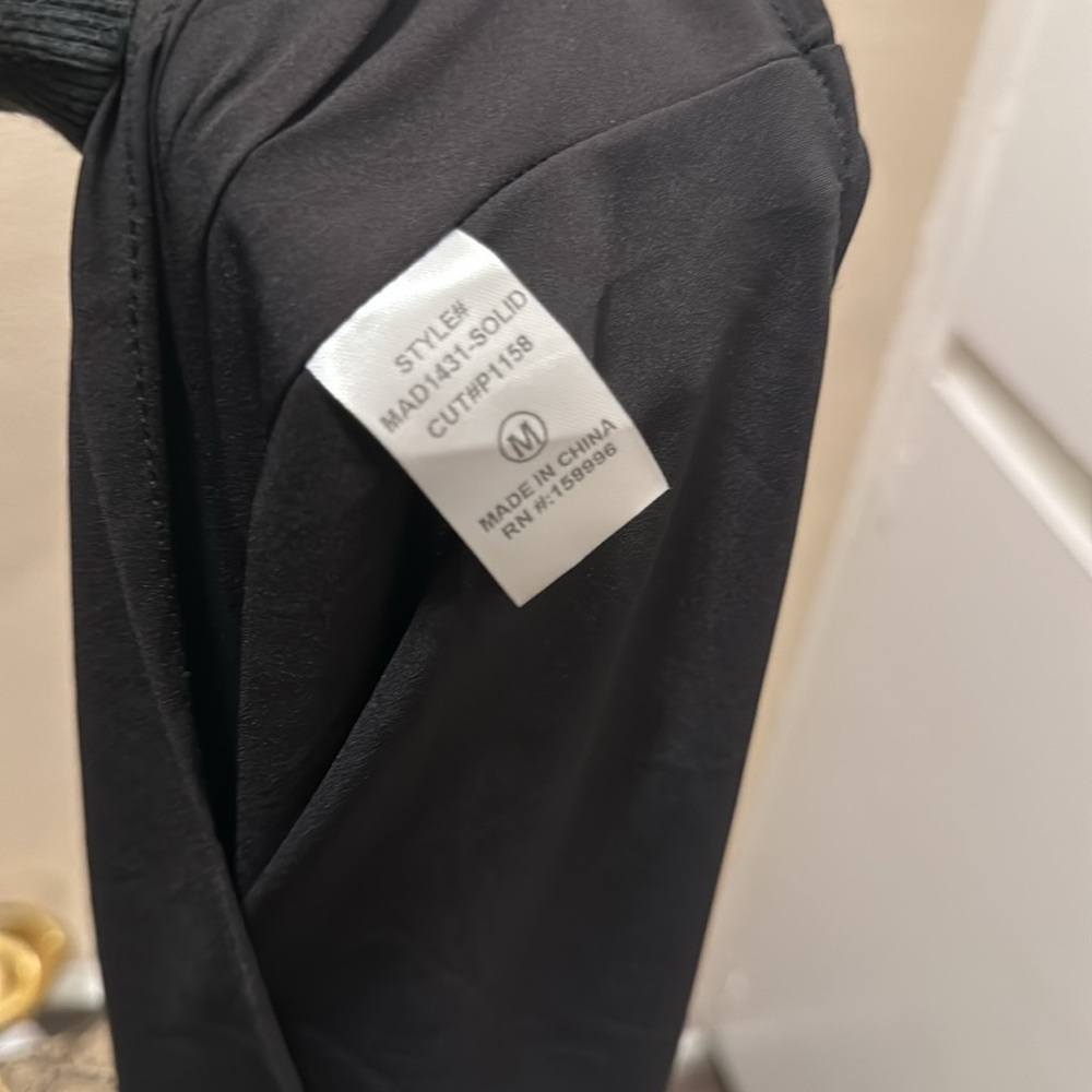 NWT✨Black Satin Slip Dress- Medium 🖤 - Picture 10 of 11